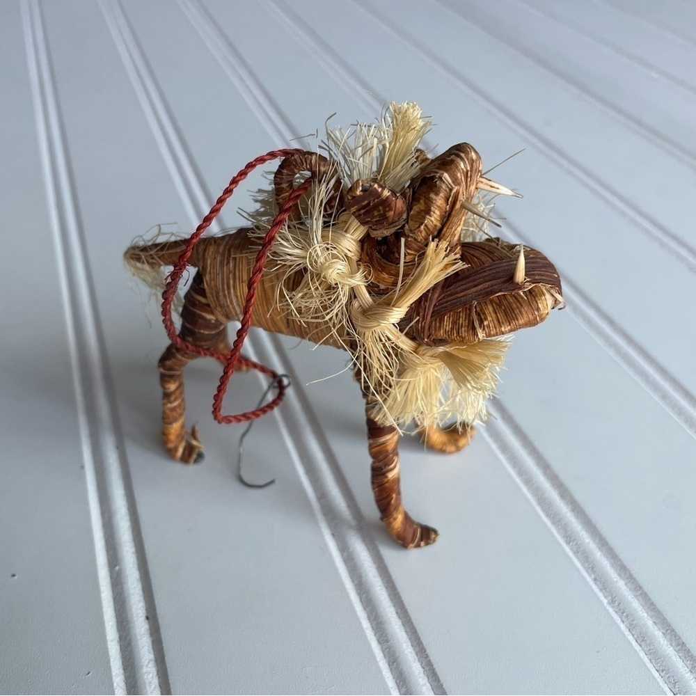 Vintage African Tribal Native Voo Doo Ornament Handmade Brown Handcrafted